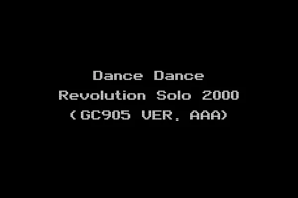 Dance Dance Revolution Solo 2000 (GC905 VER. AAA)