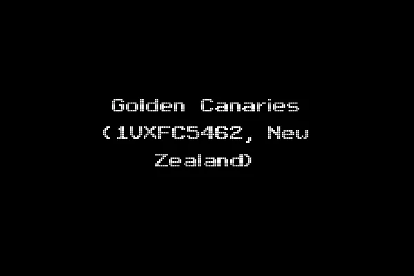 Golden Canaries (1VXFC5462, New Zealand)