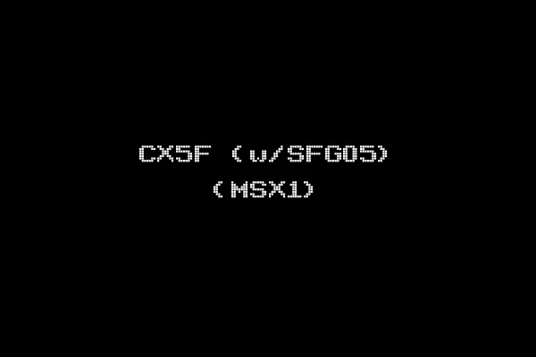CX5F (w/SFG05) (MSX1)