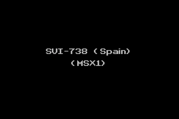 SVI-738 (Spain) (MSX1)