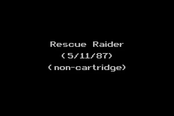 Rescue Raider (5/11/87) (non-cartridge)