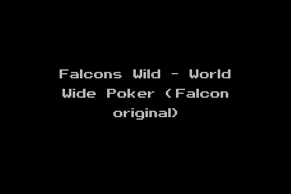Falcons Wild - World Wide Poker (Falcon original)