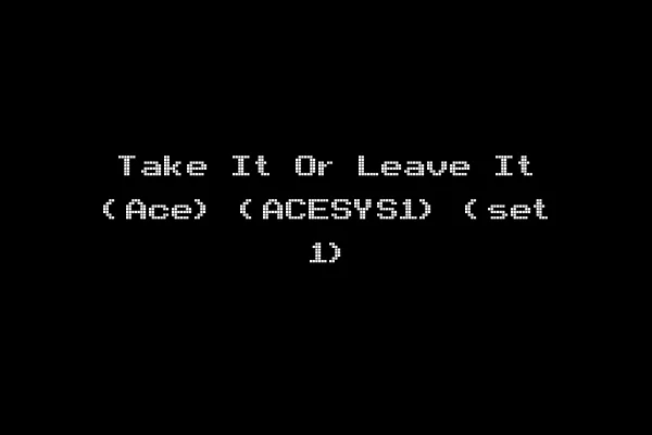 Take It Or Leave It (Ace) (ACESYS1) (set 1)