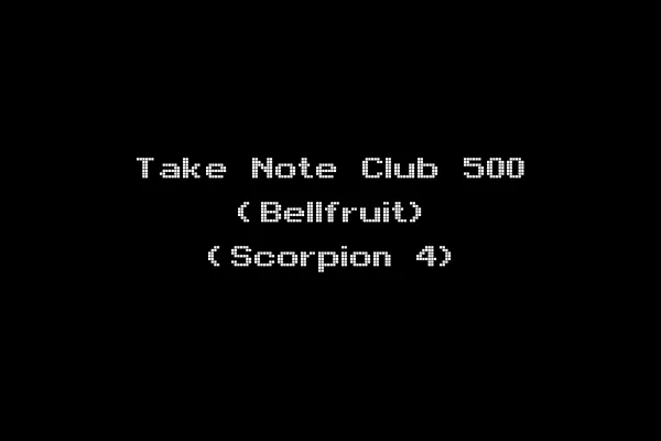 Take Note Club 500 (Bellfruit) (Scorpion 4)