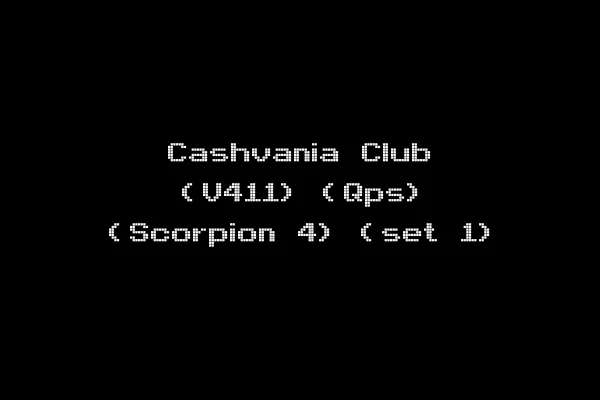 Cashvania Club (V411) (Qps) (Scorpion 4) (set 1)
