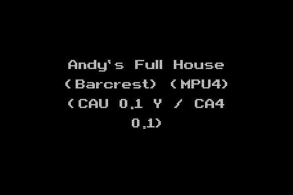 Andy's Full House (Barcrest) (MPU4) (CAU 0.1 Y / CA4 0.1)
