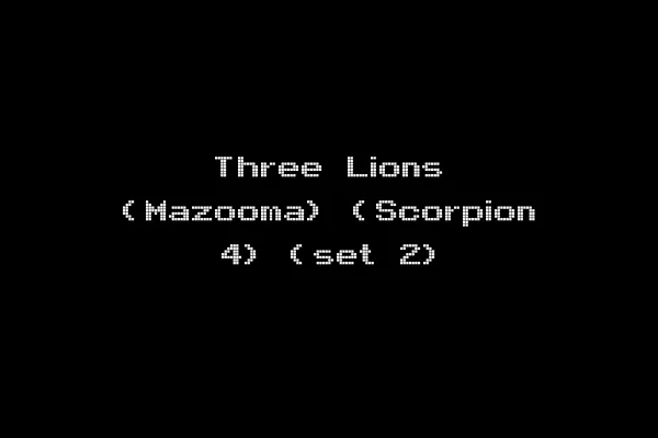Three Lions (Mazooma) (Scorpion 4) (set 2)