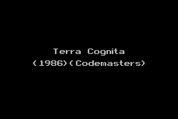 Terra Cognita (1986)(Codemasters)
