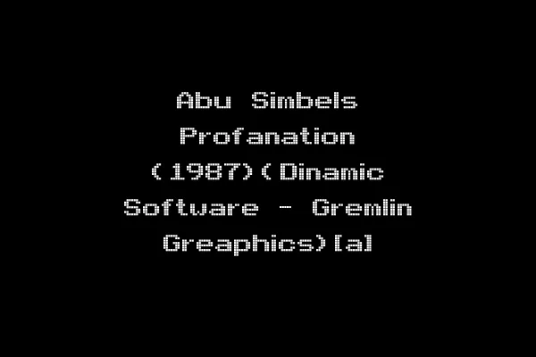 Abu Simbels Profanation (1987)(Dinamic Software - Gremlin Greaphics)[a]