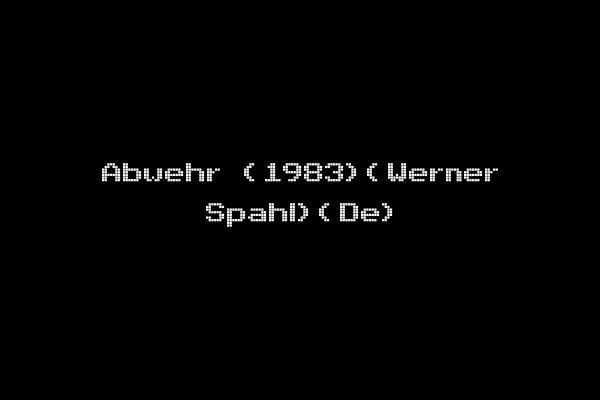 Abwehr (1983)(Werner Spahl)(De)