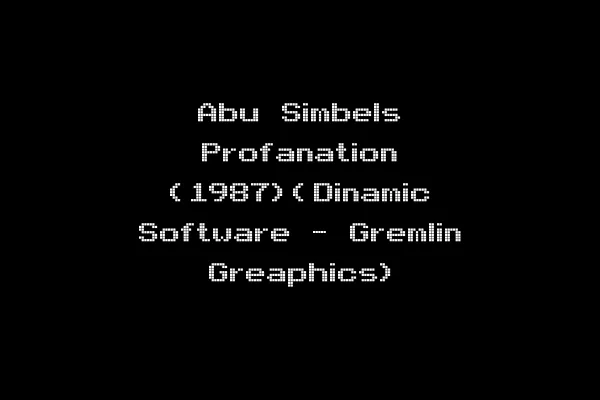 Abu Simbels Profanation (1987)(Dinamic Software - Gremlin Greaphics)