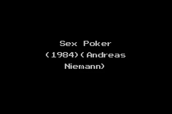 Sex Poker (1984)(Andreas Niemann)