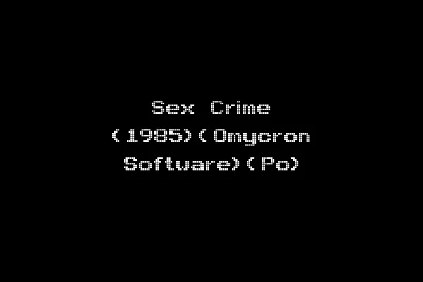 Sex Crime (1985)(Omycron Software)(Po)