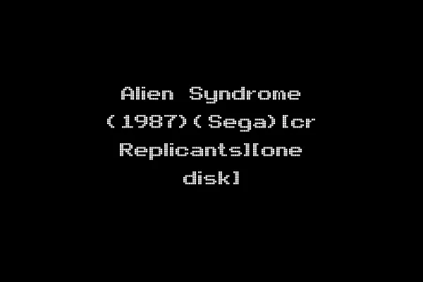 Alien Syndrome (1987)(Sega)[cr Replicants][one disk]