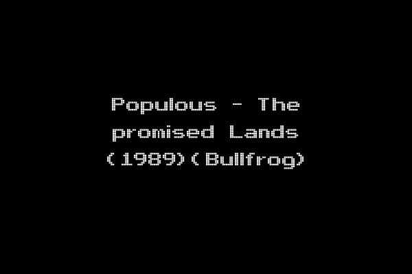 Populous - The promised Lands (1989)(Bullfrog)