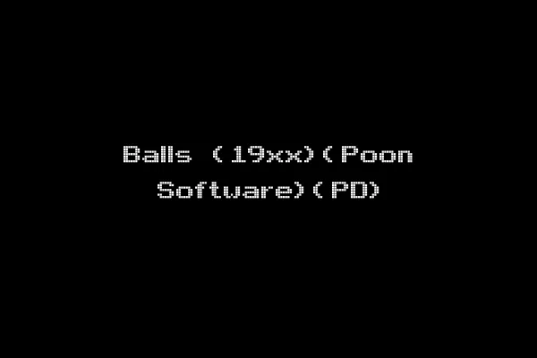 Balls (19xx)(Poon Software)(PD)