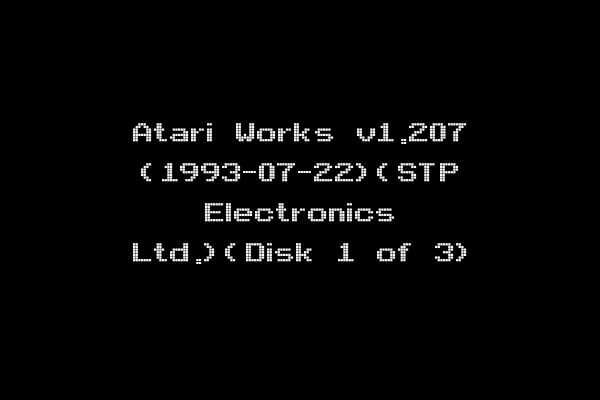 Atari Works v1.207 (1993-07-22)(STP Electronics Ltd.)(Disk 1 of 3)