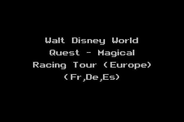 Walt Disney World Quest - Magical Racing Tour (Europe) (Fr,De,Es)