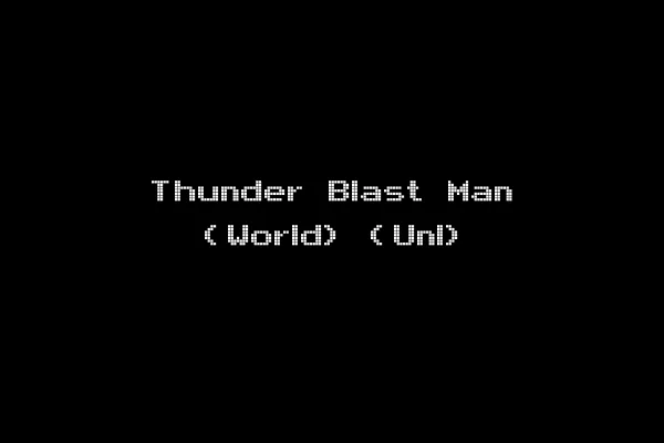 Thunder Blast Man (World) (Unl)