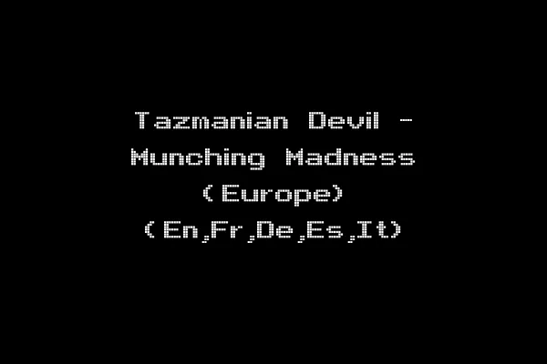 Tazmanian Devil - Munching Madness (Europe) (En,Fr,De,Es,It)