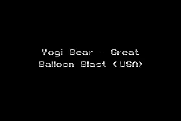 Yogi Bear - Great Balloon Blast (USA)
