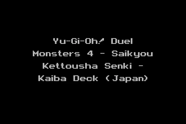 Yu-Gi-Oh! Duel Monsters 4 - Saikyou Kettousha Senki - Kaiba Deck (Japan)