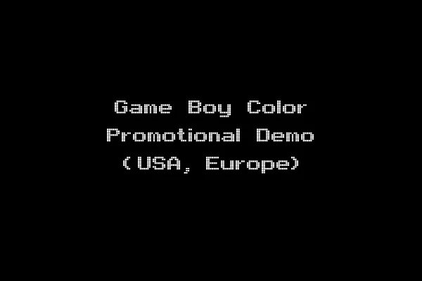 Game Boy Color Promotional Demo (USA, Europe)