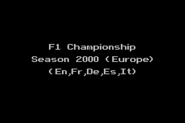 F1 Championship Season 2000 (Europe) (En,Fr,De,Es,It)