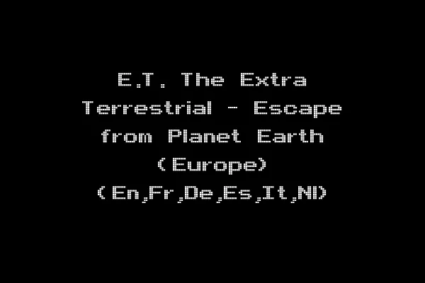 E.T. The Extra Terrestrial - Escape from Planet Earth (Europe) (En,Fr,De,Es,It,Nl)
