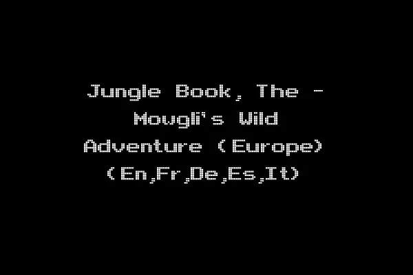 Jungle Book, The - Mowgli's Wild Adventure (Europe) (En,Fr,De,Es,It)