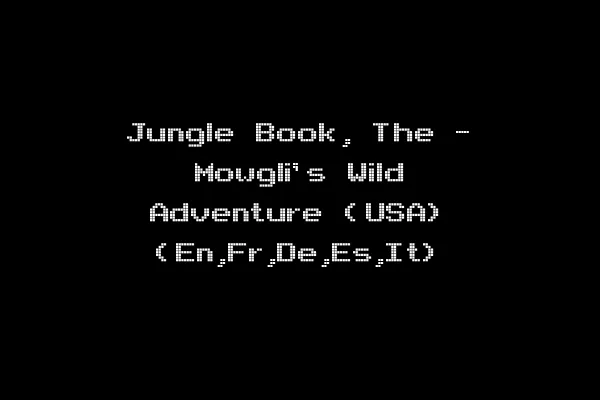 Jungle Book, The - Mowgli's Wild Adventure (USA) (En,Fr,De,Es,It)