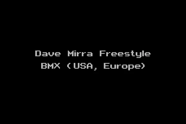 Dave Mirra Freestyle BMX (USA, Europe)