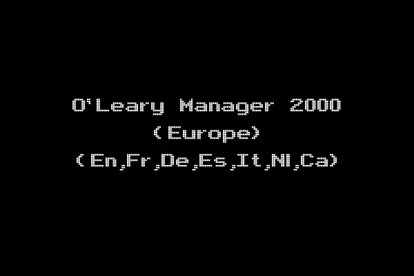 O'Leary Manager 2000 (Europe) (En,Fr,De,Es,It,Nl,Ca)
