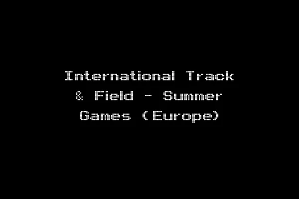 International Track & Field - Summer Games (Europe)