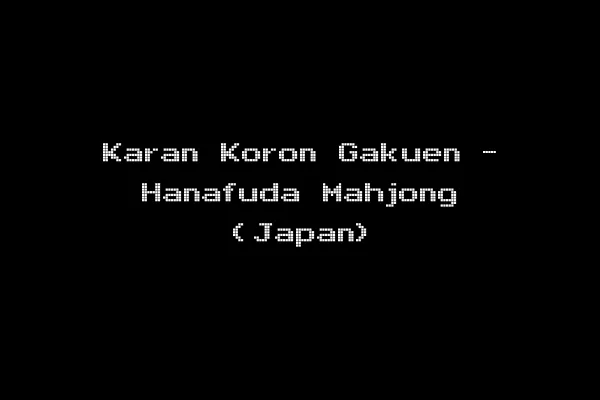 Karan Koron Gakuen - Hanafuda Mahjong (Japan)