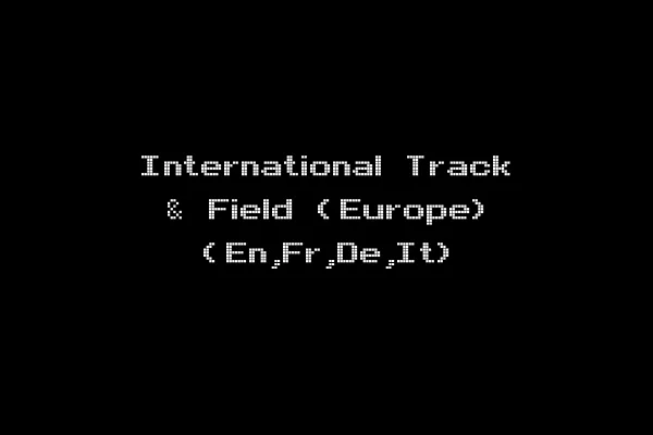 International Track & Field (Europe) (En,Fr,De,It)