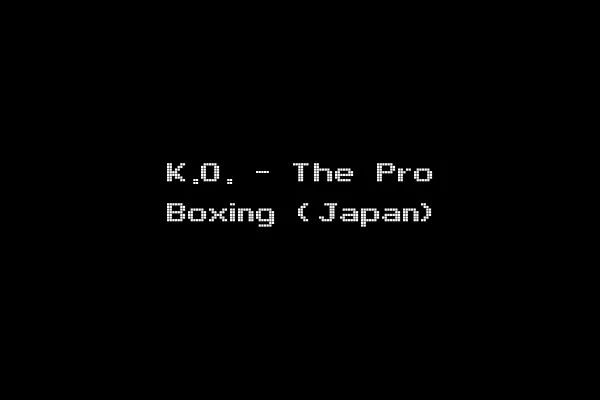 K.O. - The Pro Boxing (Japan)
