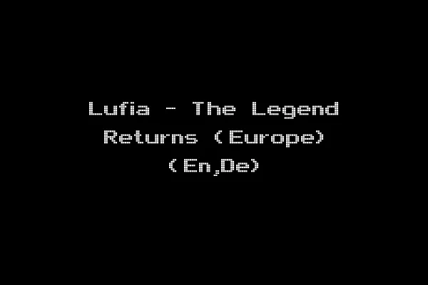 Lufia - The Legend Returns (Europe) (En,De)