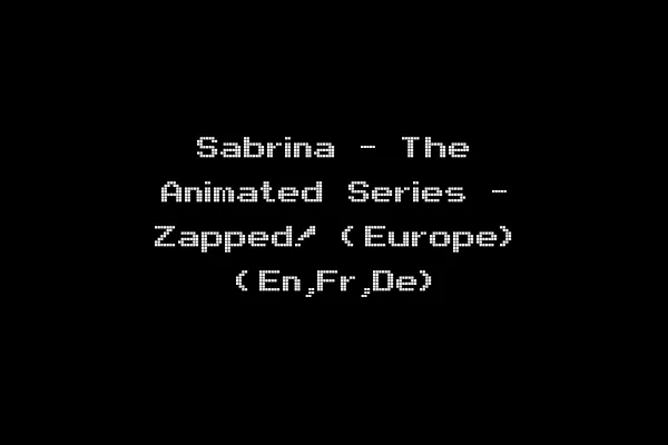 Sabrina - The Animated Series - Zapped! (Europe) (En,Fr,De)