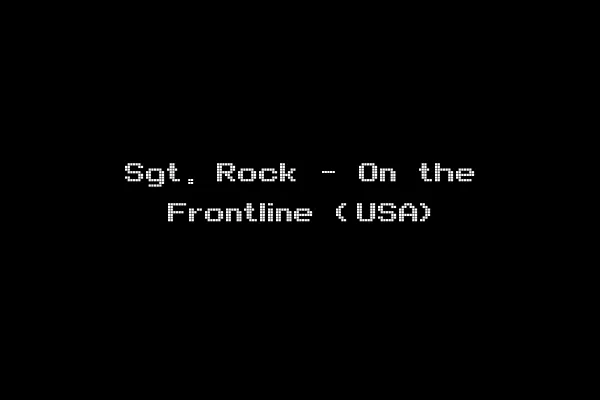 Sgt. Rock - On the Frontline (USA)