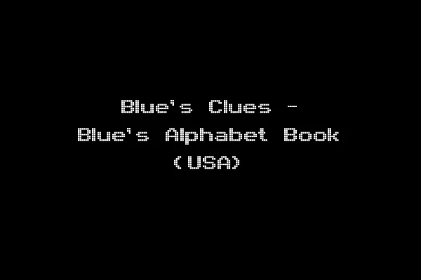 Blue's Clues - Blue's Alphabet Book (USA)