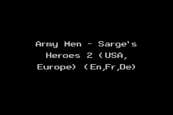 Army Men - Sarge's Heroes 2 (USA, Europe) (En,Fr,De)