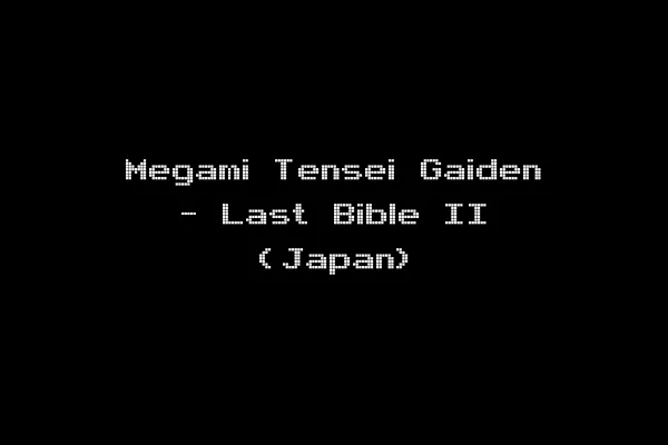 Megami Tensei Gaiden - Last Bible II (Japan)