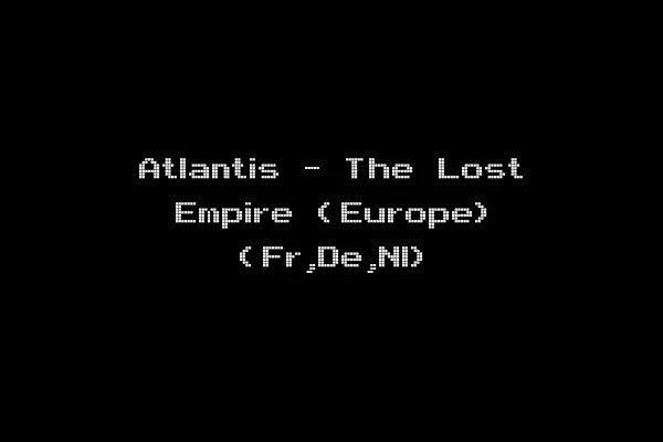 Atlantis - The Lost Empire (Europe) (Fr,De,Nl)