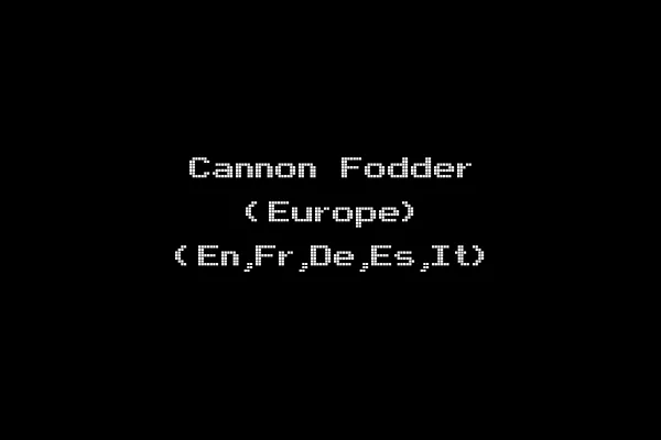 Cannon Fodder (Europe) (En,Fr,De,Es,It)