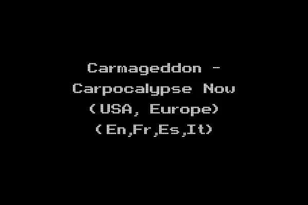 Carmageddon - Carpocalypse Now (USA, Europe) (En,Fr,Es,It)