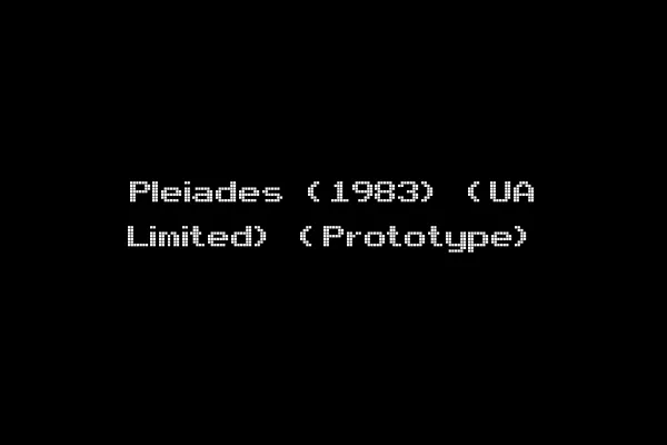 Pleiades (1983) (UA Limited) (Prototype)