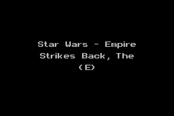 Star Wars - Empire Strikes Back, The (E)
