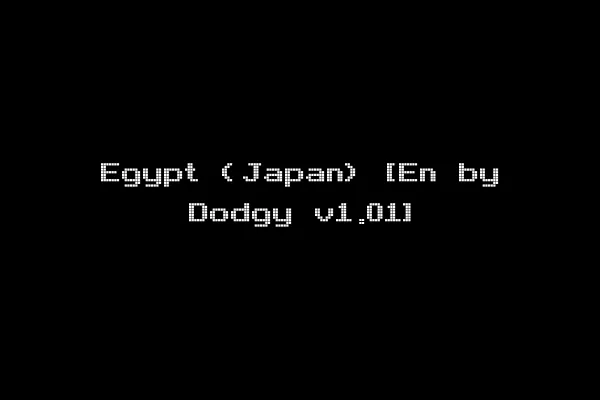 Egypt (Japan) [En by Dodgy v1.01]