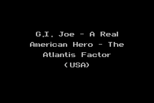 G.I. Joe - A Real American Hero - The Atlantis Factor (USA)